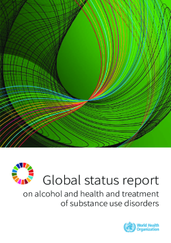 Global status report on alcohol and health and treatment of substance use disorders